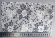 2023 Fashion 100% Nylon lace composition with wholesales price transparent textile cheap white fabric roll