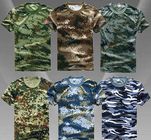 Camouflage desert t-shirts army T-shirt military T-shirt Round Collar/POLO