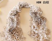 Fashionable Excellent Quality Silk Chiffon Embroidery  for Scarf