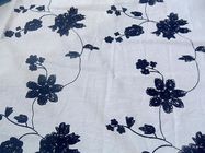 Floral cotton and linen fabric,owl printed linen fabric, cotton linen fabric for table cloth