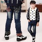 Hot sell wholesale children clothing adjustable elastic waist kids boys jeans