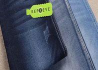 unifi repreve denim fabric recycled material dark blue soft jeans fabric