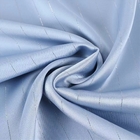 100% Recycled Polyester GRS OEKO-TEX Imitation acetate silver wire fabric for Suit Dress Shirts comfortable absorb sweat