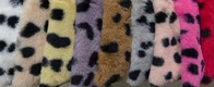 Polyester Rabbit Wool Static-free Antiflaming Luxury fashion Printed designs for Girls/Women Dress also for Bedding