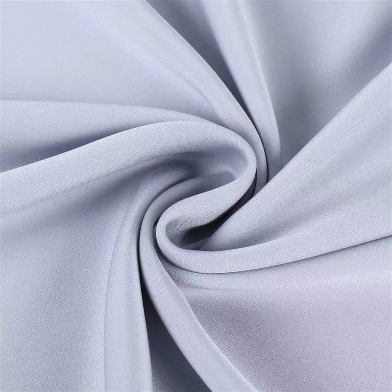 100% Recycled Polyester GRS OEKO-TEX Mixed silk satin fabrics for Dress Baby Clothes comfortable absorb sweat