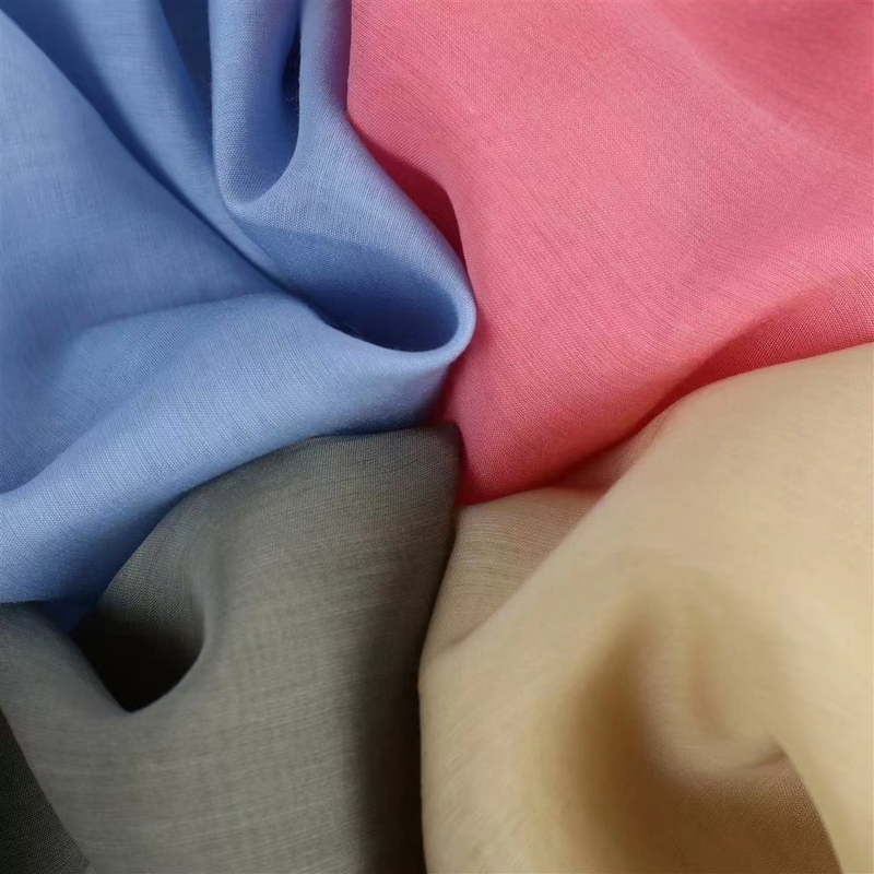 70%Tencel+30%Nylon Fabrics Enzyme wash Days silk chiffon Fashion girls' design dress and shirts
