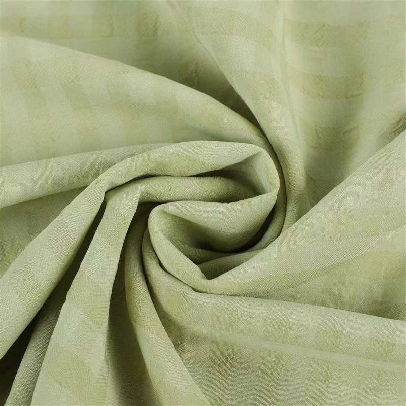 100% Recycled Polyester GRS OEKO-TEX  A bubble fabrics for Dress Shirts comfortable absorb sweat